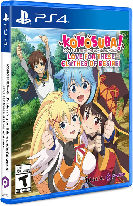 KONOSUBA GOD BLESSING ON THIS WONDERFUL WORLD! LOVE FOR THESE CLOTHES OF DESIRE - PS4
