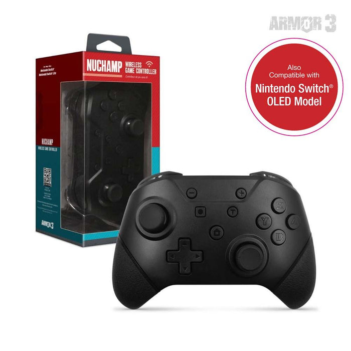 "NuChamp" Wireless Game Controller For Switch®/Switch® Lite (Black) - SWITCH