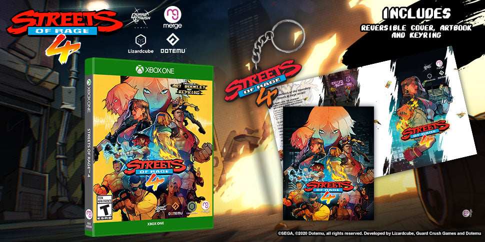 Streets of Rage 4 - XBOX ONE [REVERSIBLE COVER, KEYRING & ARTBOOK