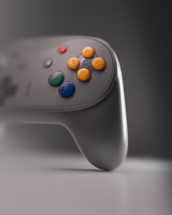 Brawler64 N64 Pro Series Wireless Controller [Grey] - N64 / Switch / Switch 2 / PC (PRE-ORDER)