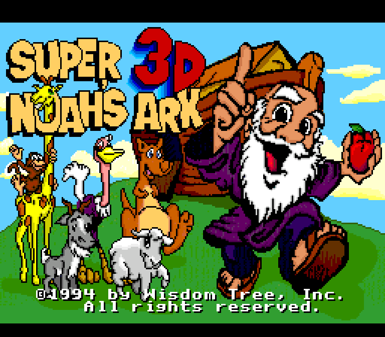 Super 3D Noah's Ark- Super Nintendo (BACK-ORDER - EXPECTED AUGUST)