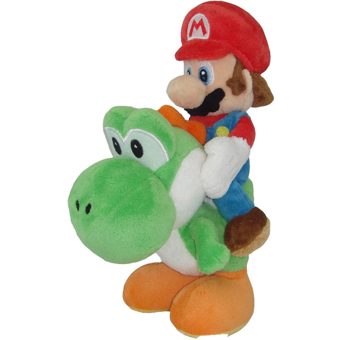Super Mario All Star Collection Mario Riding Yoshi 8" Plush [Little Buddy]