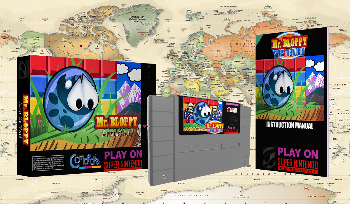 Mr. Bloppy Saves the World - Super Nintendo