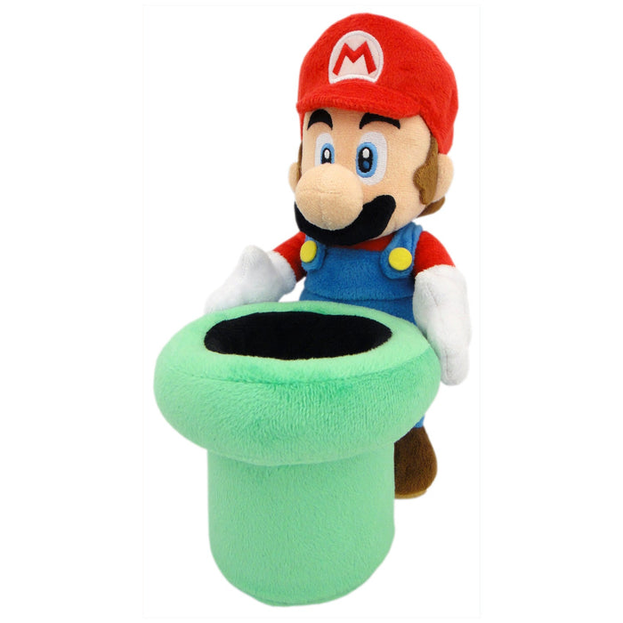 Super Mario Series Mario With Warp Pipe 9″ Plush Toy [Little Buddy]