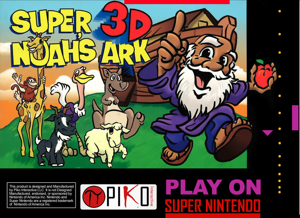 Super 3D Noah's Ark- Super Nintendo (BACK-ORDER - EXPECTED AUGUST)