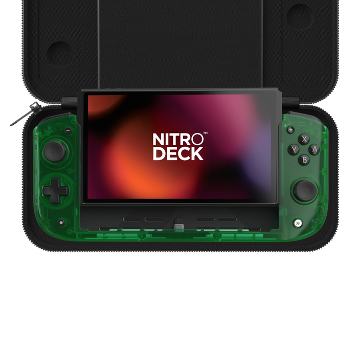 CRKD Nitro Deck [Retro Emerald Green Limited Edition] with Carry Case - Nintendo Switch