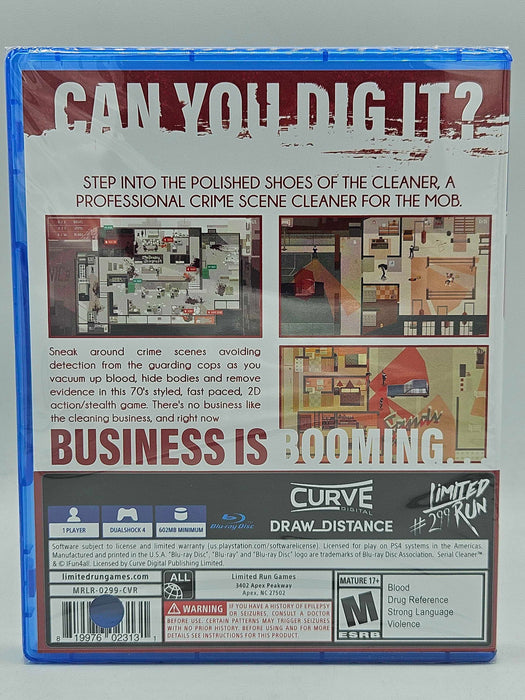 SERIAL CLEANER [LIMITED RUN GAMES #299] (Barcode - Hole-punched) - Playstation 4