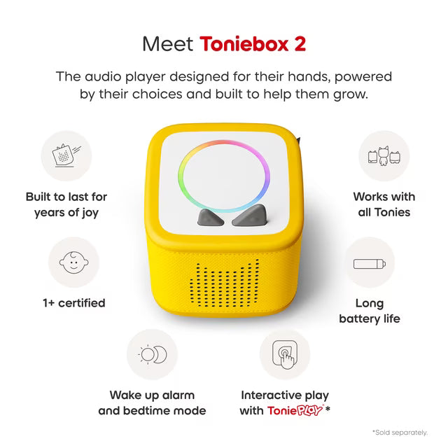 Tonies Pikachu Toniebox 2 Starter Set – Lightning Yellow (PRE-ORDER)