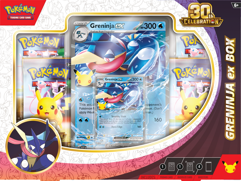 TCG - Pokemon 30th Celebration Sylveon Ex / Greninja Ex Box (PRE-ORDER)