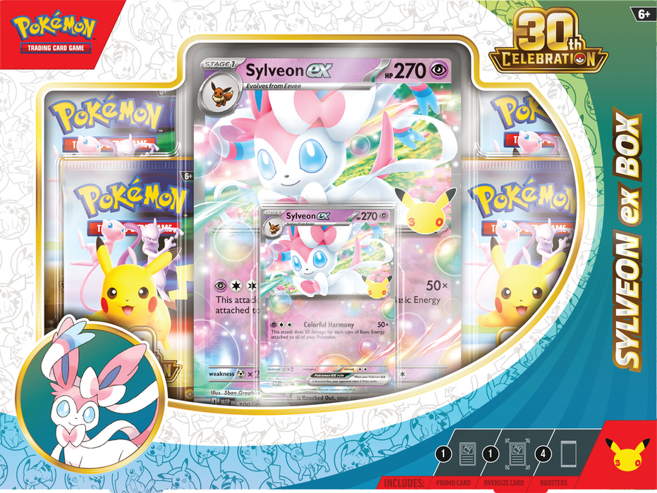 TCG - Pokemon 30th Celebration Sylveon Ex / Greninja Ex Box (PRE-ORDER)