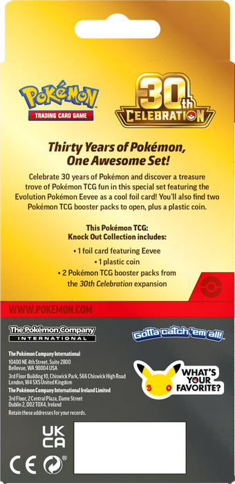TCG - Pokemon 30th Celebration Knock Out Collection (PRE-ORDER)