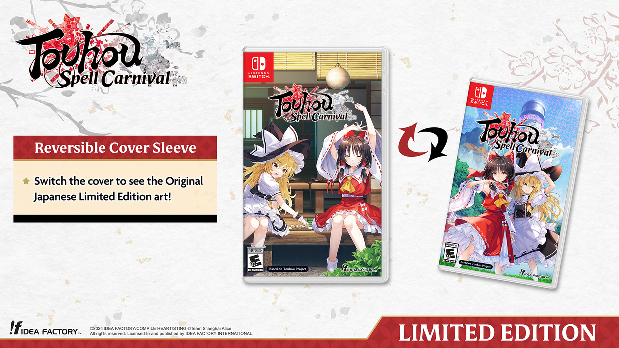 Touhou Spell Carnival [Limited Edition] - Nintendo Switch [FREE SHIPPING - SHIPS ONLY IN CANADA]