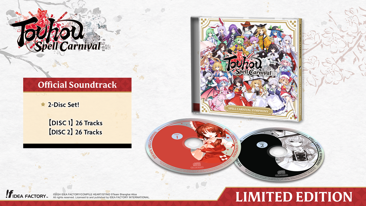 Touhou Spell Carnival [Limited Edition] - Playstation 5 [FREE SHIPPING - SHIPS ONLY IN CANADA] (PRE-ORDER)