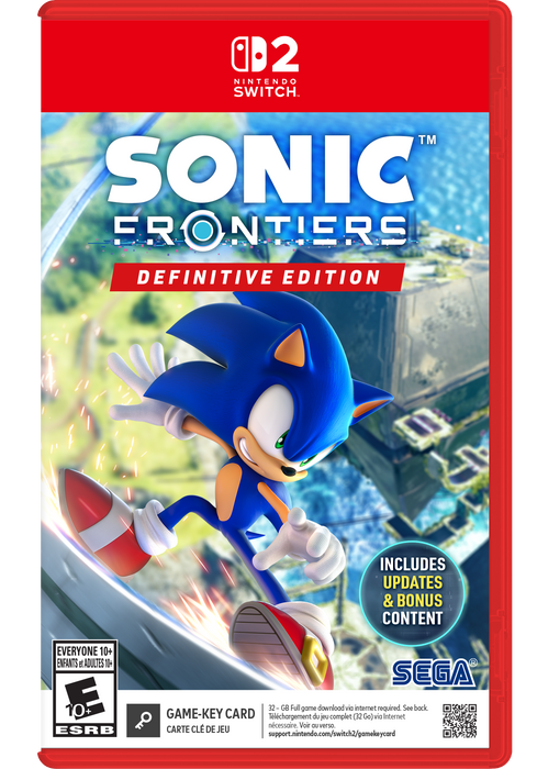 Sonic Frontiers Definitive Edition [Game-Key Card] - Nintendo Switch 2 (PRE-ORDER) (FREE SHIPPING)