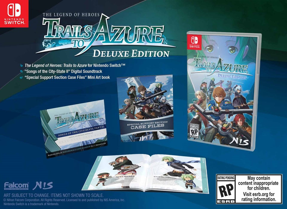 THE LEGEND OF HEROES TRAILS TO AZURE DELUXE EDITION - SWITCH (FREE SHIPPING)