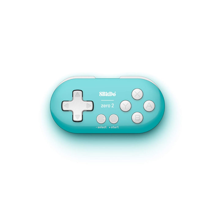 8Bitdo Zero 2 Bluetooth Gamepad Keychain Sized Mini Controller for Switch, Windows & Android [Turquoise] - SWITCH