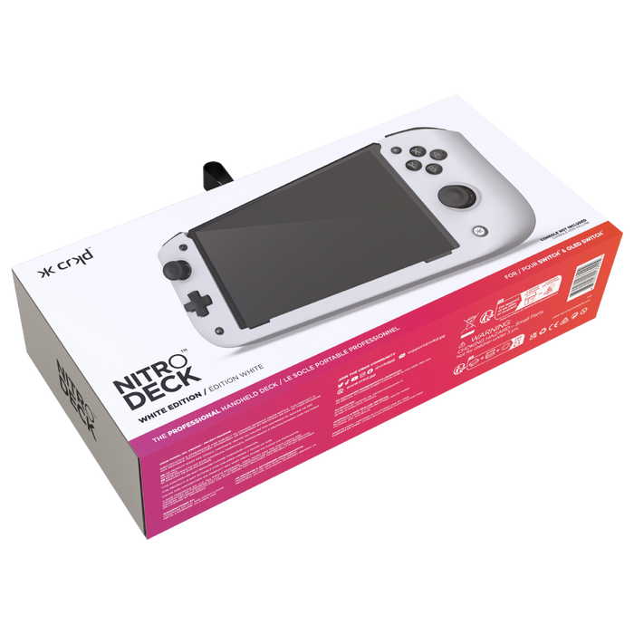 CRKD Nitro Deck [White Edition] - Nintendo Switch