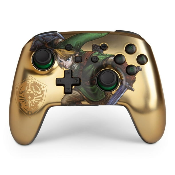PowerA Enhanced Wireless Controller for Nintendo Switch - Link Gold - SWITCH