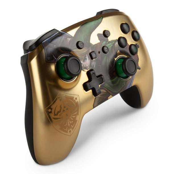PowerA Enhanced Wireless Controller for Nintendo Switch - Link Gold - SWITCH