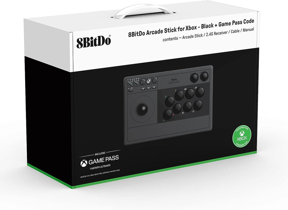 8Bitdo Arcade Stick (Black) for Xbox Series X|S and Xbox One Arcade Fight Stick with 3.5mm Audio Jack
