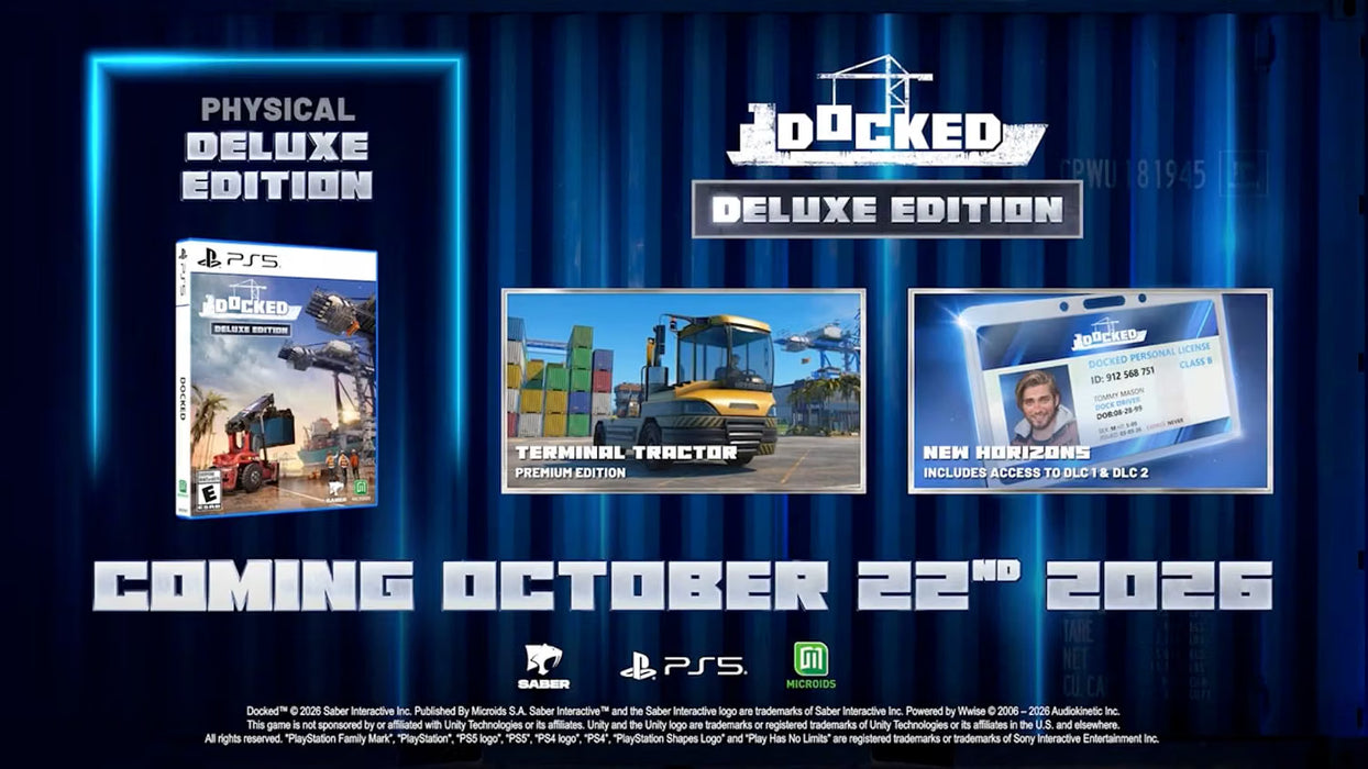 Docked: Deluxe Edition Day 1 - PlayStation 5 (PRE-ORDER)