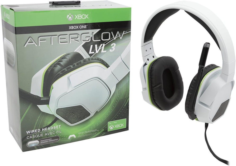 Afterglow LVL Wired Stereo Headset White Xbox One - Main Image