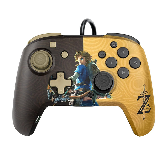 PDP Faceoff Deluxe + Audio Wired Controller Hyrule Hero Link - Nintendo Switch