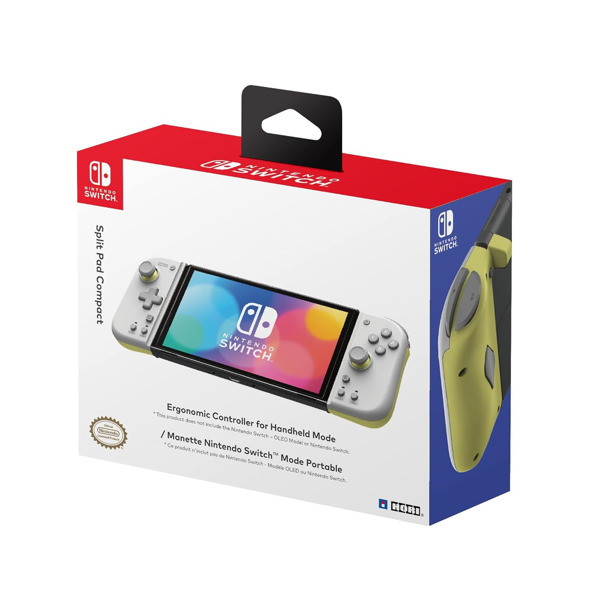 HORI Switch Split Pad Compact (Light Gray / Yellow