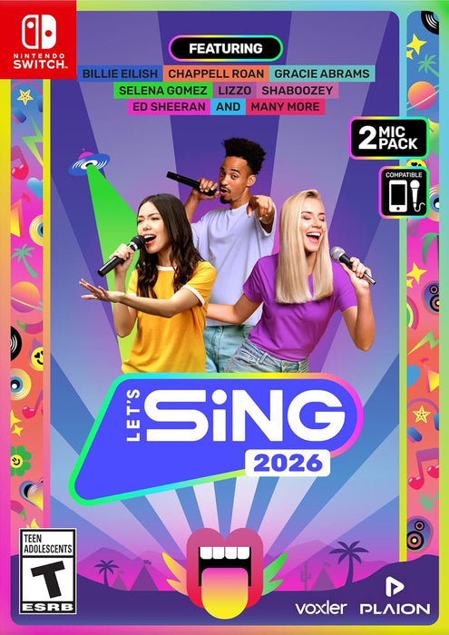 Let's Sing 2026 Mics Nintendo Switch (PRE-ORDER