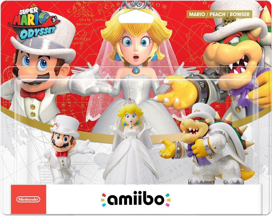 AMIIBO - Mario/Peach/Bowser Wedding 3 Pack