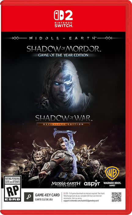 Middle Earth: The Shadow Bundle [Game-Key Card] - Nintendo Switch 2 (PRE-ORDER)