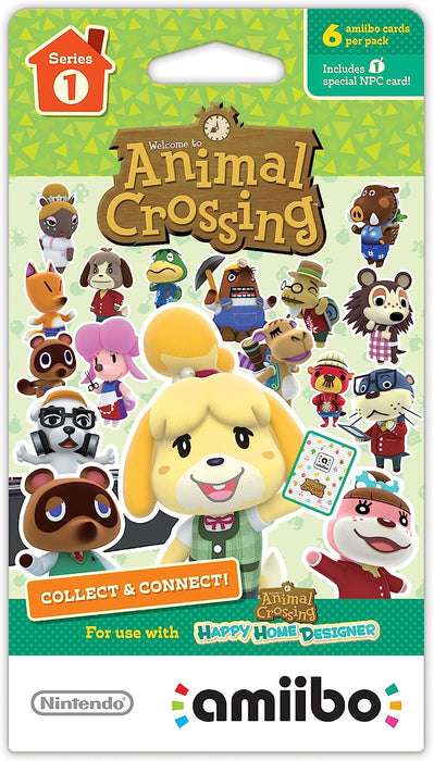 Animal Crossing - Amiibo Cards Series 1 (6 Cards/Pack)- Nintendo Wii U