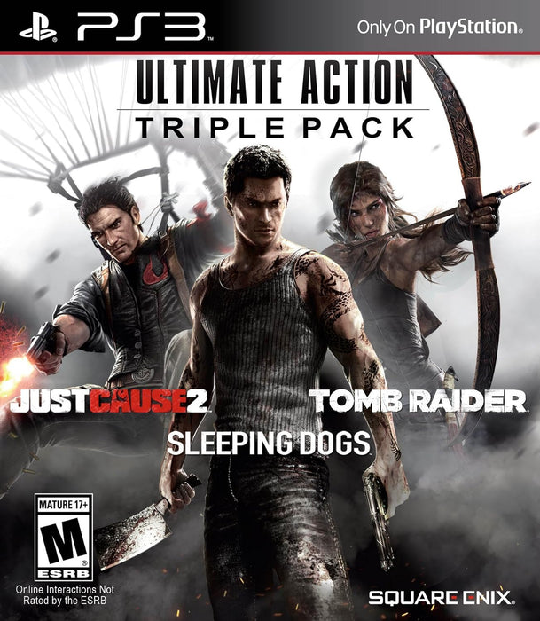 Ultimate Action Triple Pack (Just Cause 2, Sleeping Dogs and Tomb Raider) - PS3
