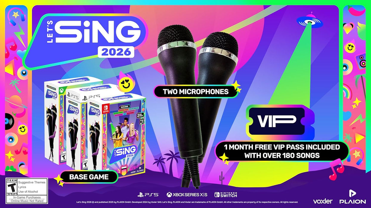Let’s Sing 2026 + 2 Mics - PlayStation 5