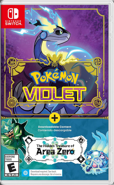 Pokemon Violet + The Hidden Treasure of Area Zero Bundle (Cart Revision 004) (MSE Import) - Nintendo Switch