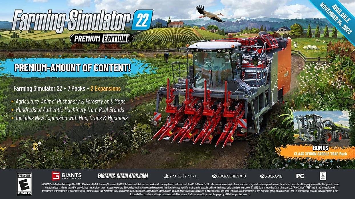 FARM SIMULATOR 22 PREMIUM EDITION - PS4 [FREE SHIPPING]