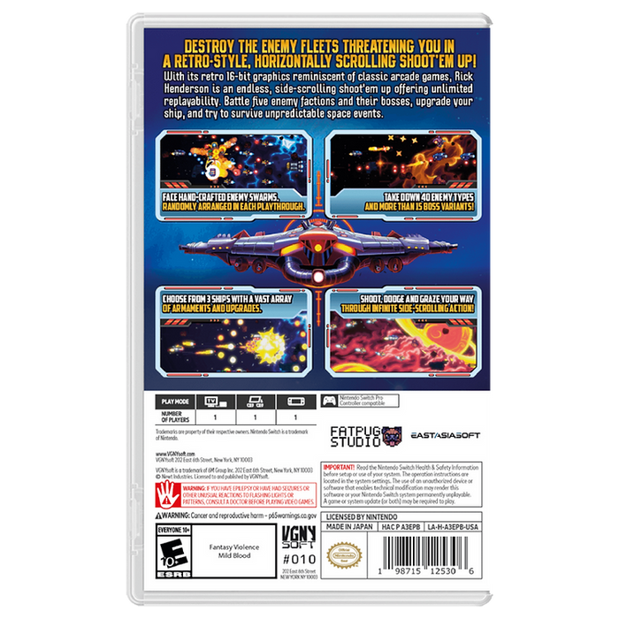 Rick Henderson (Extra Edition) - Nintendo Switch (FREE SHIPPING)