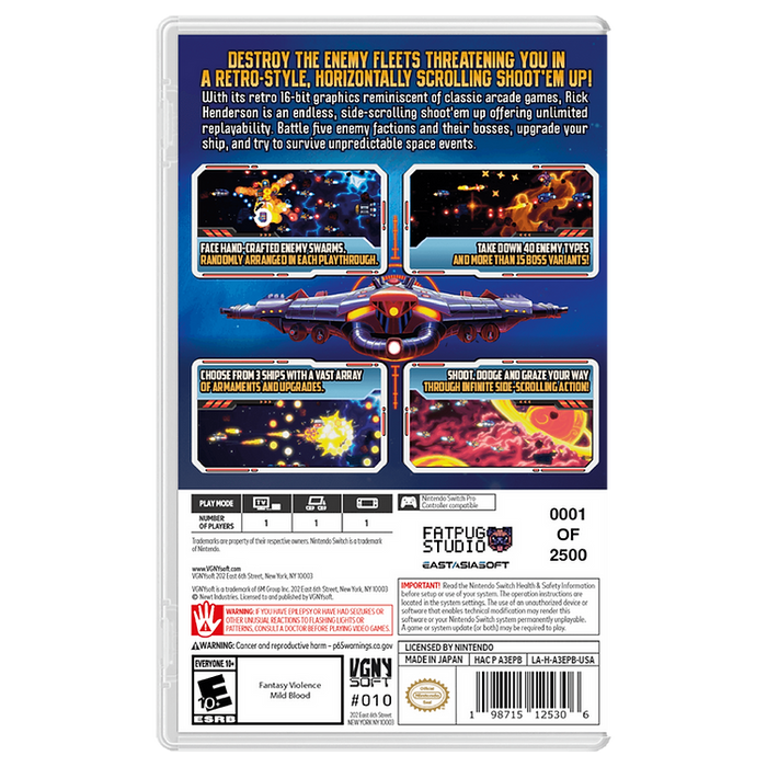 Rick Henderson (Extra Elite Edition) - Nintendo Switch (FREE SHIPPING)