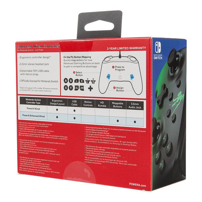 PowerA Enhanced Wired Controller Link Fade Nintendo Switch