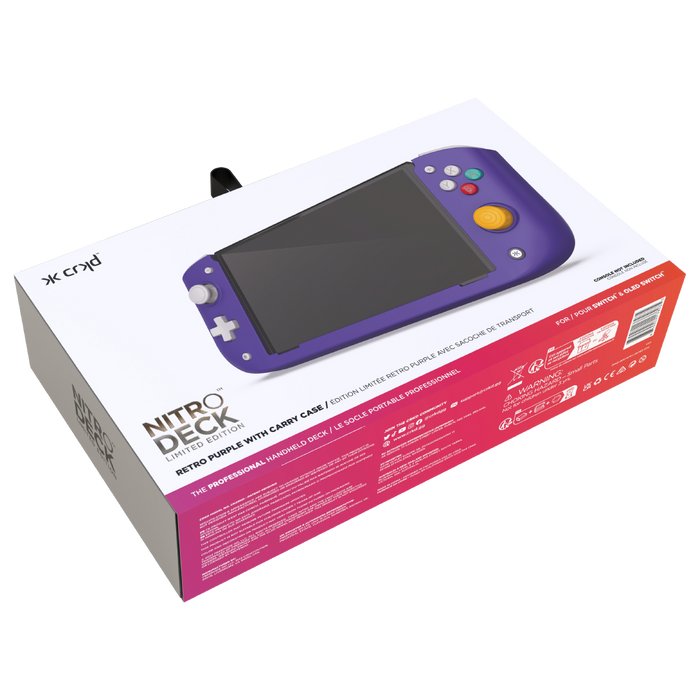CRKD Nitro Deck [Retro Purple Limited Edition] with Carry Case - Nintendo Switch