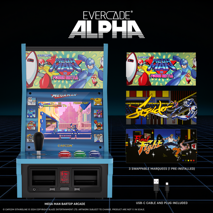 Evercade Alpha Mega Man Bartop Arcade