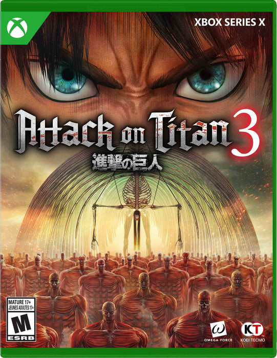 Attack on Titan 3 [SteelBook® Launch Edition – Featuring ICONART™] - Xbox Series X (PRE-ORDER)