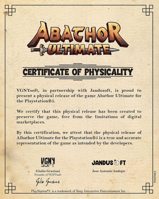 Abathor Ultimate (Standard Edition) - PlayStation 5 (PRE-ORDER)