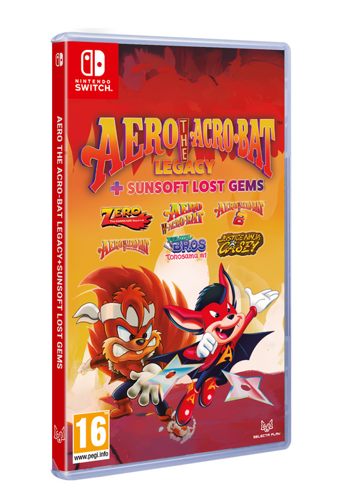 Aero The Acro-Bat Legacy + Sunsoft Lost Gems Edition [EU Import] - Nintendo Switch (PRE-ORDER)