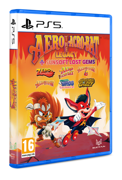 Aero The Acro-Bat Legacy + Sunsoft Lost Gems Edition [EU Import] - Playstation 5 (PRE-ORDER)