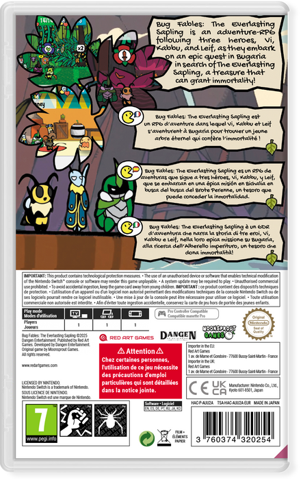 Bug Fables: The Everlasting Sapling [Standard Edition - EU Import] - Nintendo Switch (PRE-ORDER) (FREE SHIPPING)