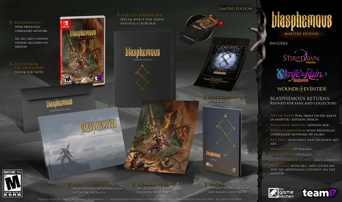Blasphemous Martyr's Edition - Nintendo Switch (PRE-ORDER)