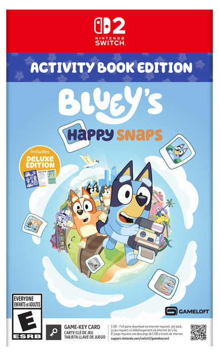 Bluey's Happy Snaps Activity Book Edition [Game-Key Card] - Nintendo Switch 2 (PRE-ORDER)