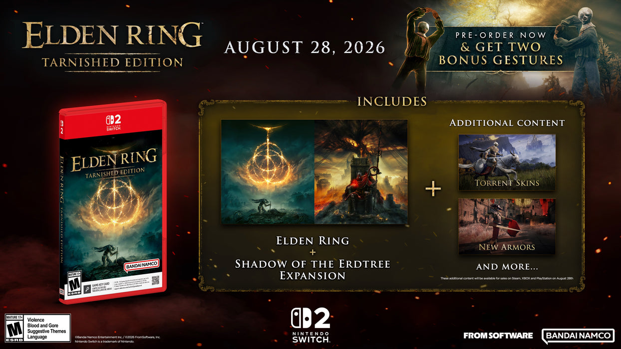 Elden Ring Tarnished Edition [Game-Key Card] - Nintendo Switch 2 (PRE-ORDER)