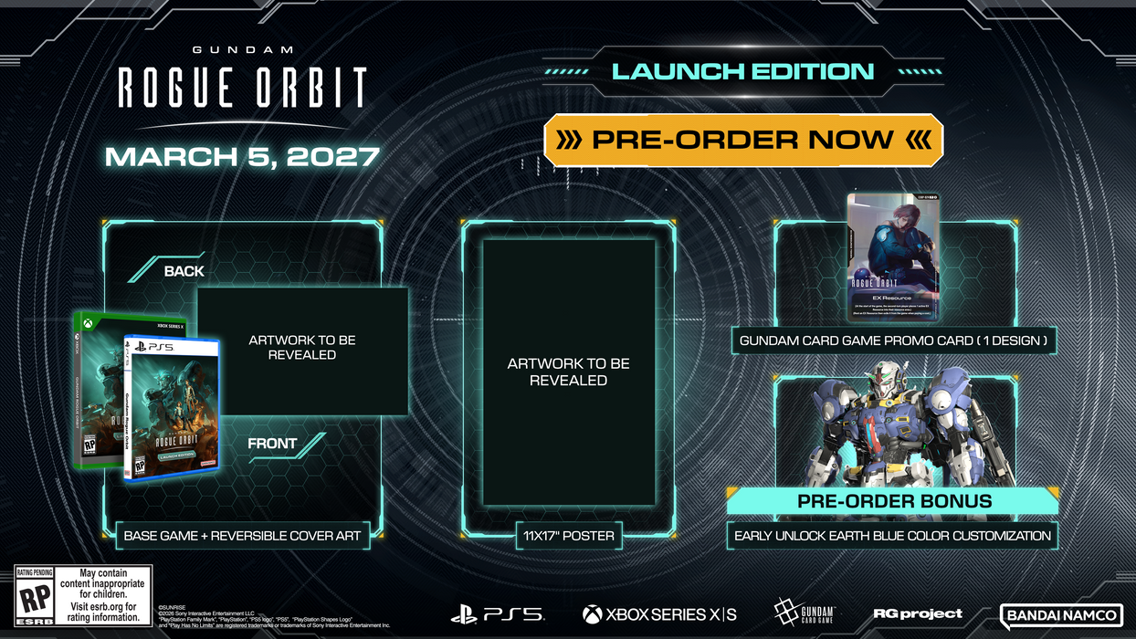Gundam Rogue Orbit Launch Edition - PlayStation 5 (PRE-ORDER)